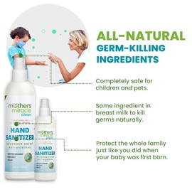 Mother's Miracle Clean 100% All Natural Hand Sanitizer