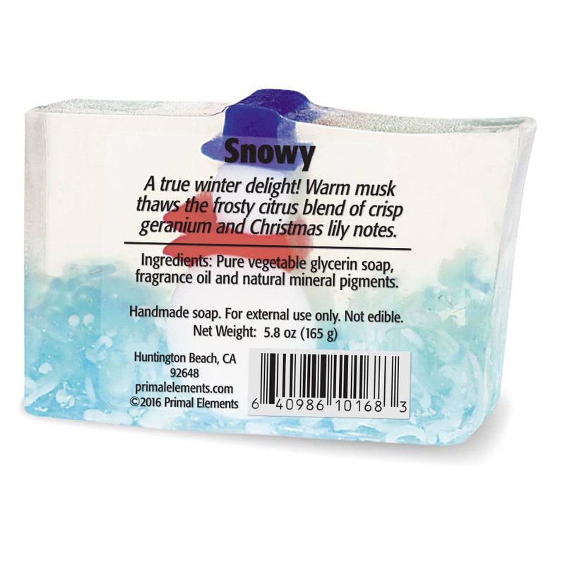 Primal Elements Glycerin Christmas Bar Soap | Helps All Skin