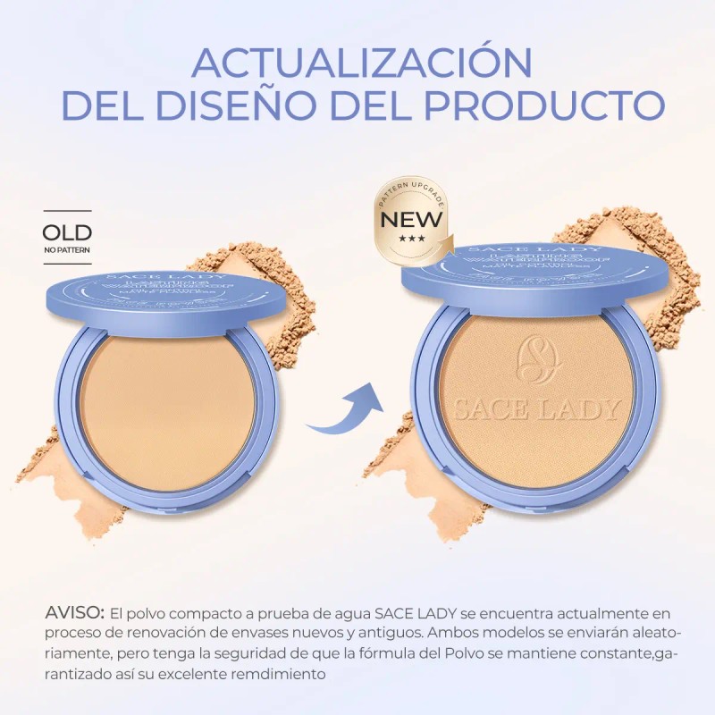 Sace Lady Base De Maquillaje Mate Polvo + Máscara 2pcs
