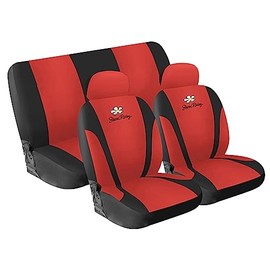 Simoni Racing CSR/DA-R Universelle Abdeckung Sitze Gänseblümchen, Rot und Schwarz