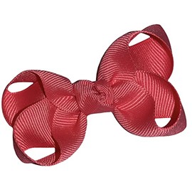 Solid Watermelon Pink Boutique Hair Bow 3" MADE IN USA