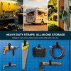 Zihvfzu 2 Pack Magnetic Hook Straps, 2.59" Cable Management Wrap,