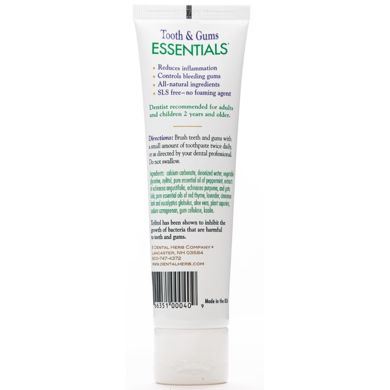 Dental Herb Company - Essentials Toothpaste - Truly Natural Fluoride-Free