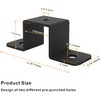 VANROUG 8 Pcs Square Pipe Clamp Square Tube Bracket U