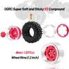 OGRC 1.2" Beadlock Wheel Tires 4mm Offset Wheel Tires for