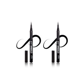 Eternal Liquid Professional Eyeliner Marker – Water and Sweat Resistant Non-Smudge with Matte Finish and Thin Tip for Sharp Intense Lines – 2 Pack (Black) (2 Pack)