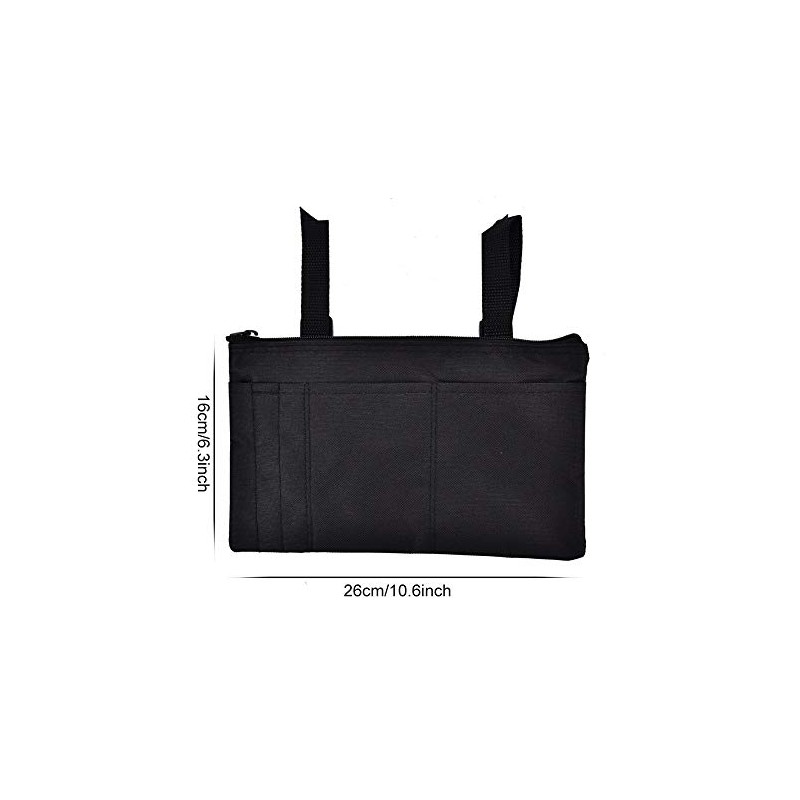 Broco Waterproof Mobility Scooter Armrest Bag Durable Wheelchair Shopping Travel