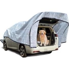 90% Aluminum Shade Cloth for Cars- Reflective Aluminium Shade Netting Sun Shade Cover with Grommets for Cars, Dogs, Outdoor, RV, Patio(Silver)