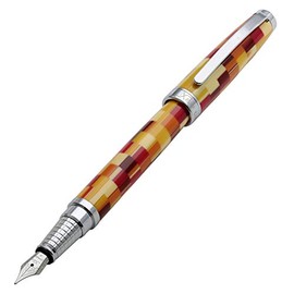 Xezo Urbanite Red Retro-style Serialized Fine Fountain Pen (Urbanite Red F). No Two Alike