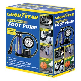 Goodyear GY900017 Portable Digital Tyre Compressor Pump Car (blue)