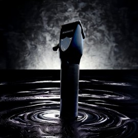 XPERSIS PRO Magnate Quiet and Low Vibration DLC Fade Blade Black 7200 RPM Cordless Hair Clipper for Barbers and Mens, 3 hrs Quiet Run Time with Extra Fade Blade and Charging Stand