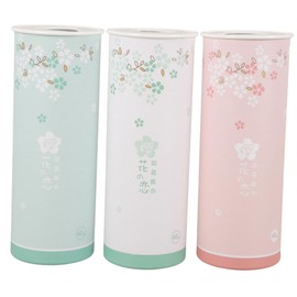 FOMIYES 3pcs Box Cute Cylinder Car Tissue Container Portable Travel Facial Tissues Box for Car Accessories Elegant Design for Home Office Go Use Stylish and Convenient
