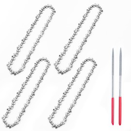 Seesii Mini Chainsaw Chain Replacement 6 Inch for 6 Inch Bar-4 PCAK, .043" Gauge, 1/4" LP Pitch, 36 Drive Links Fits Seesii And All Brands Mini Chainsaw【Free Chain Sharpener File Inclded】