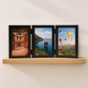 YHIOOWLI 5x7 Picture Frame Hinged, Triple Picture Frames Fold, Wood