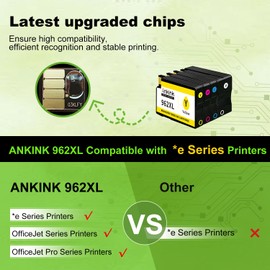 962XL 2 Black Ink Cartridges Replacement for HP 962 XL Work for OfficeJet Pro 9015e 9018e 9025e 9010 9015 9018 9020 9025 9012 9010e 9014e 9016e 9019e 9020e 9022e 9026e 9027e 9028e Printer, 2 Pack