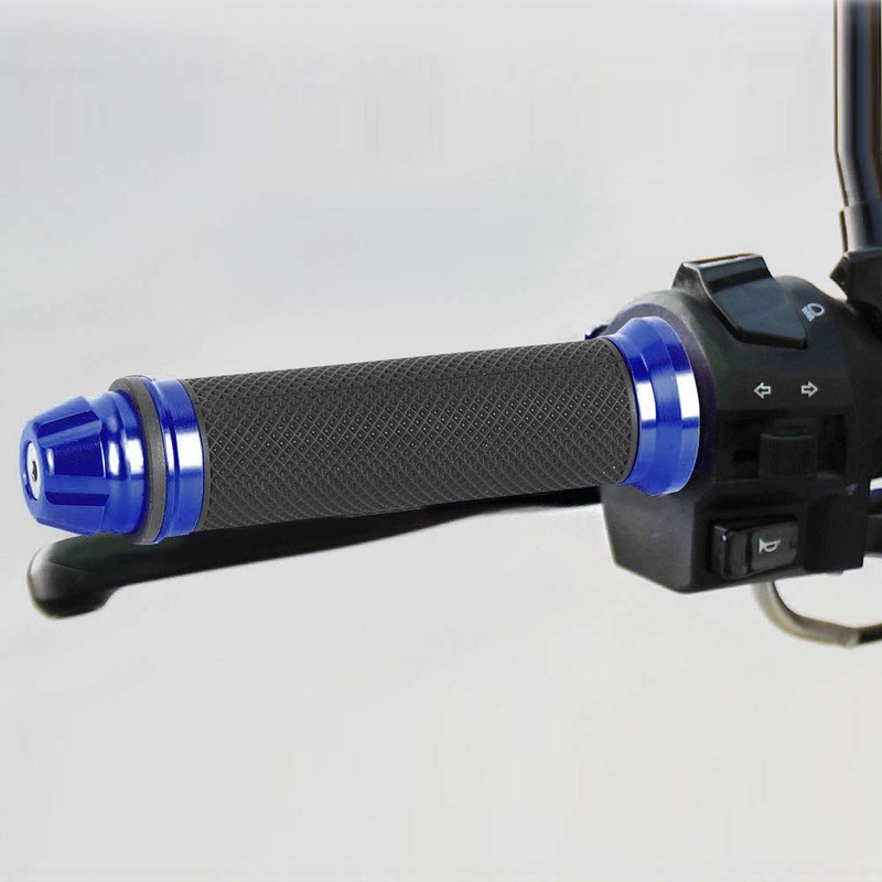 Handlebar grips, motorcycle CNC aluminium rubber handlebar grips for 7/8