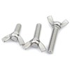 M8-1.25 x 60mm 304 Stainless Steel Wing Butterfly Screws Bolts,Wing