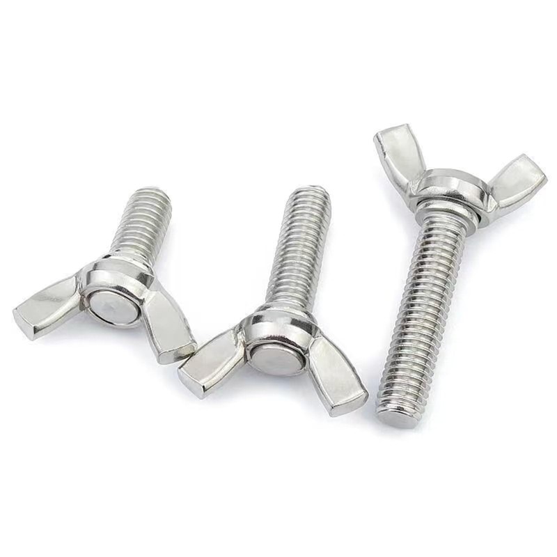 M8-1.25 x 60mm 304 Stainless Steel Wing Butterfly Screws Bolts,Wing