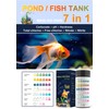 7 in 1 Aquarium Test Strips, 100 Strips Fish Tank