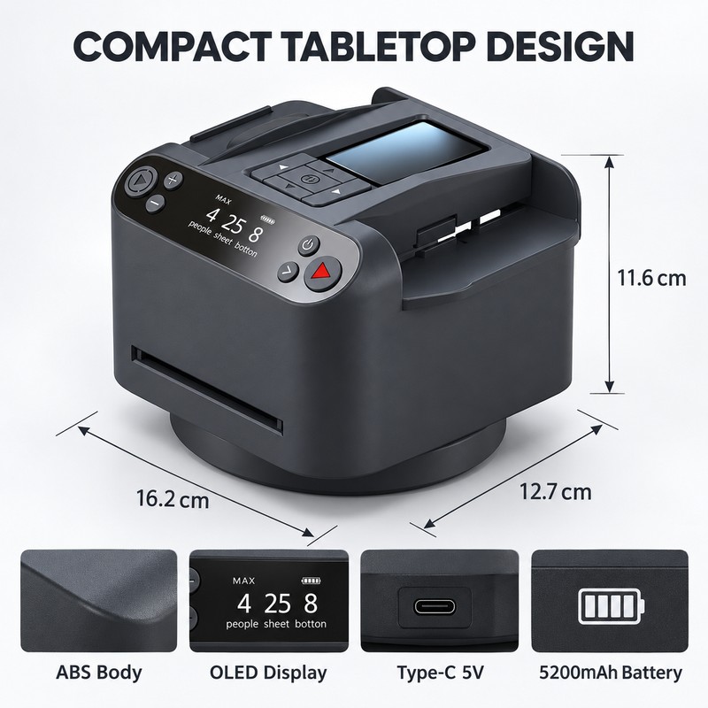 360° Automatic Card Shuffler and Dealer, 2-in-1 Rechargeable Machine with