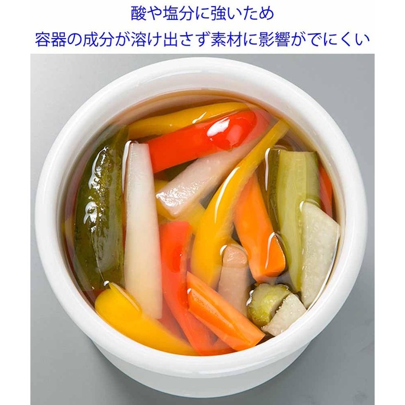Takagi Metal FS-14W Storage Container, Canister, Umeboshi Container, Enamel, 5.5