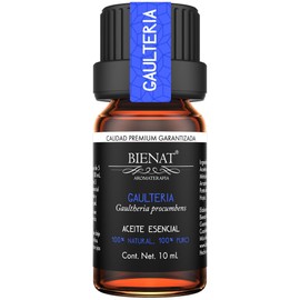 BIENAT AROMATERAPIA Aceite Esencial de Gaulteria 10mL | 100% Puro y Concentrado | Ideal para Difusor de Aromas, Humidificador, Aromaterapia, Masajes, Meditación, Jabones y Velas | Esencia Natural en Gotas