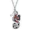 Enamel Alloy Hippocampus Seahorse Necklace Ocean Charms Pendant Fashion Jewellery