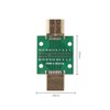 ieron 2Pcs HDMI Male to Male 2.54 DIP Double-Sided Socket