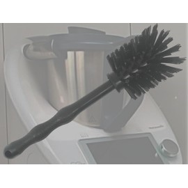 MAAJ 3 x Universal Brush, Black-Black, Mixing Pots, Compatible with Thermomix, Made in Germany