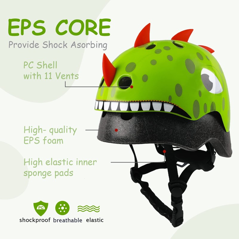 Kids Toddler Bike Helmet, Adjustable and Multi-Sport for Child Infant