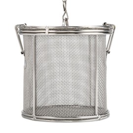 Spice Filter, Stainless Steel Wire Mesh Design Tea Ball Strainer Soup Seasonings Seperation Basket Filter for Home Kitchen