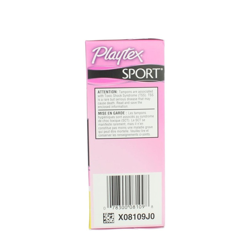 Playtex Tampons Sport Regular 18 Count Unscented (3 Pack)