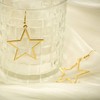 Simple Star Earrings for Women, Hollow Star Dangle Drop Earrings