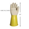 Natural Latex Corrugated Gloves (Large) – 1 Pair, Waterproof, Strong