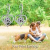 TALYKONG Paw Print Earrings for Women Dangle,Cat Dog Paw Earrings,