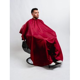 Don Pablo Capa Premium Para Corte De Cabello Repelente al Agua – Peluquería, Barbería, Estilista, Estética y Salón de Belleza (Vino)