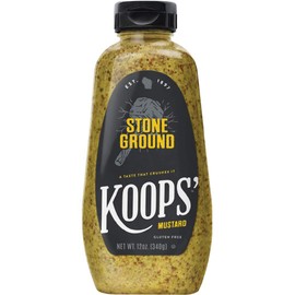Koops' Stone Ground Mustard, 12 oz. Bottle, 4-Pack