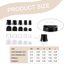 10 Pairs Heel Caps for High Heels，5 Sizes Anti-Slip Heel Stoppers ， Noise Reducing High Heel Protector for Women Wedding, Grass, Wetlands Outdoor Events