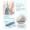 Overpronation Insoles, DynWalker Shock Absorbing Insoles, Dual Gel Pads Enhance
