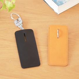 Sugata Key Case, Men's, Women's, Genuine Leather, Stylish, Loop Fastening, Thin, Key Ring, Gift, Leather, Someya Shop, Compact, Made in Japan, brown (camel brown)