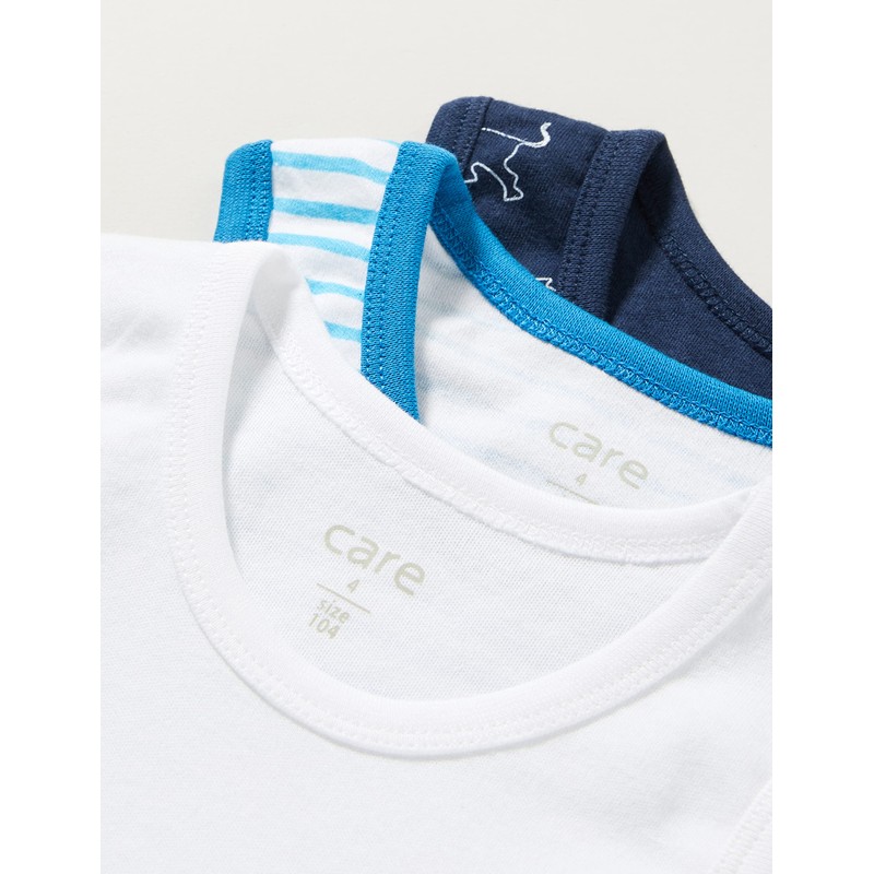 Care Body Baby Ärmellos, 3er Pack Blue (769), 50