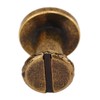 200 Set Chicago Screws Set 9.5x8mm Hard Thick Brass Uniform