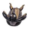 Funny Inflatable Black Dog Pool Float with Cup Holder for