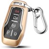 QBUC for Ford Key fob Cover,ABS Plastic Car Key Case