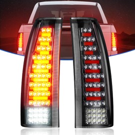 Gubebaili LED Tail Light Assembly Fit for Chevy & GMC Silverado C1500/K1500 1988-1999, for C2500 C3500 K2500 K3500 1988-2000, Blazer 1992-1994, Rear Taillight Clear Lens