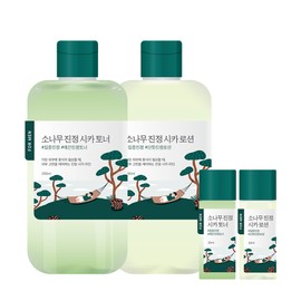 Roundlab For Men Pine Calming Cica Toner 200ml x Lotion 200ml Set (Includes Toner/Lotion 20ml)