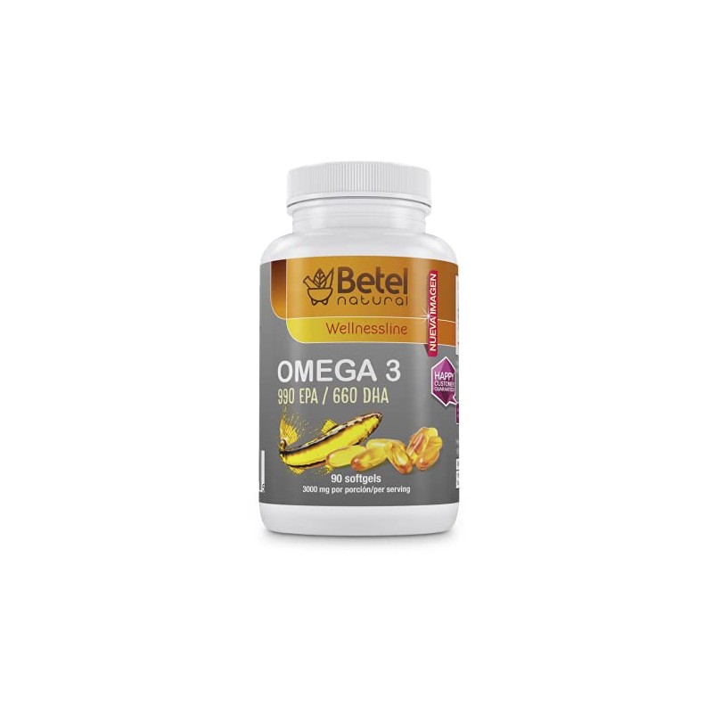 Betel Natural Premium Omega 3 Fish Oil EPA/DHA Aceite de
