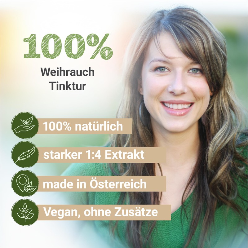 Frankincense Tincture - 100 ml, Boswellia Serrata Drops, 1:4 Extract,