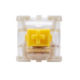 Gateron KS-9 20 Pack Yellow Switches - 3-Pin, White Bottom-Housing, SMD RGB-Light Compatible Switches for Smooth and Tactile Keystrokes-Cherry MX Compatible