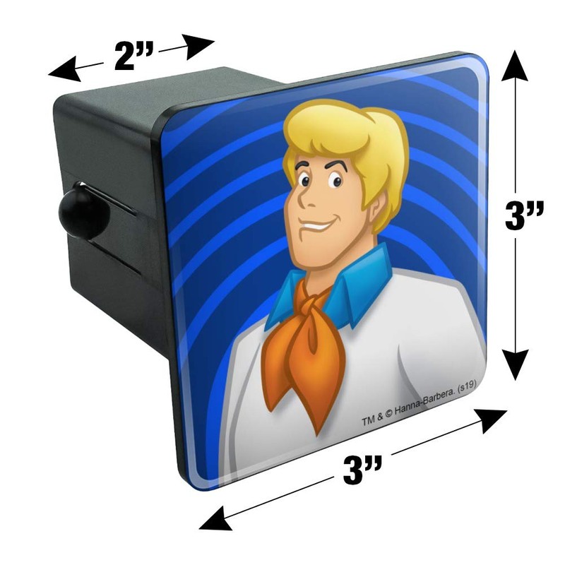 GRAPHICS & MORE Scooby-Doo Fred Character Tow Trailer Hitch Cover